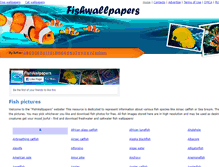 Tablet Screenshot of fishwallpapers.com